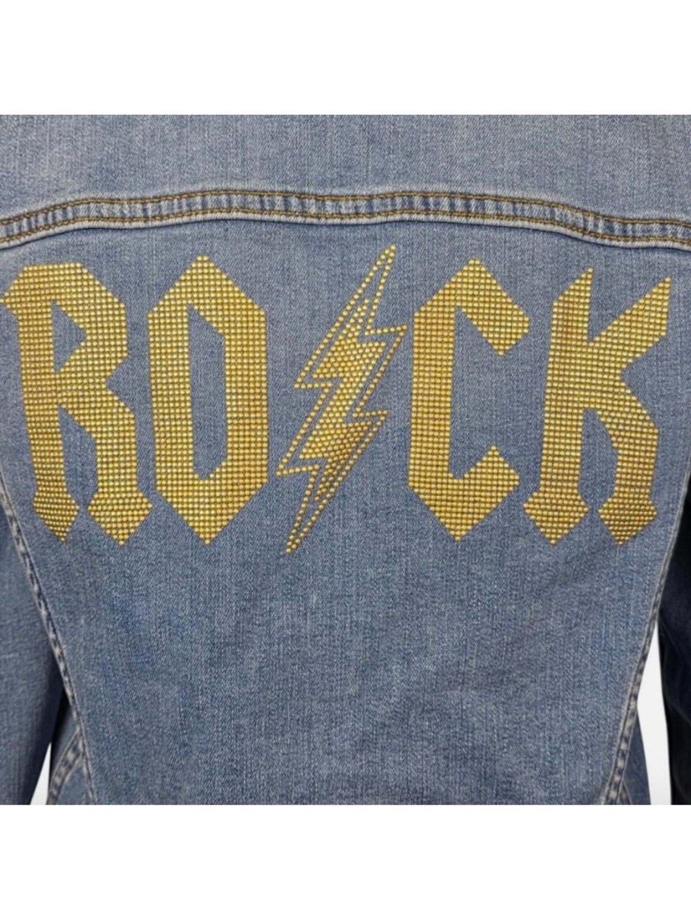 🌺SALE🌺 Zadig & Voltaire NWT “Kase Flash Rock Strass” Jean jacket size Medium - Picture 11 of 12